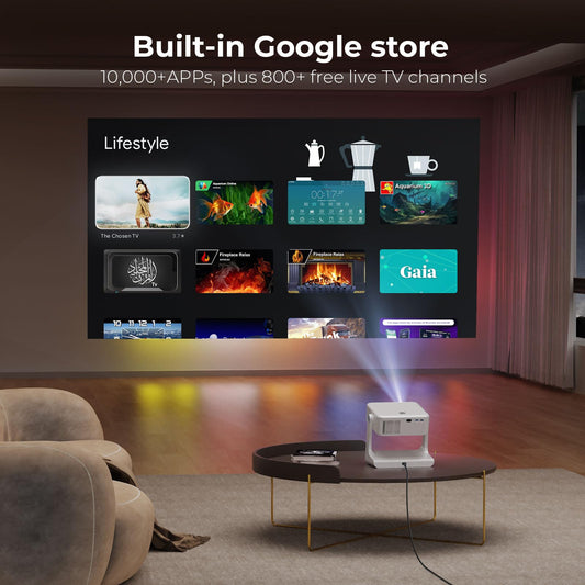 Sovboi 4K Smart Outdoor Projector with Google TV & Voice Control