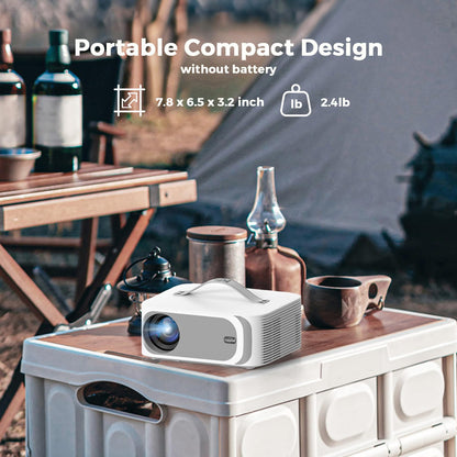 Lisowod AI Movin 2.0 4K Outdoor Projector with Official Streaming Apps