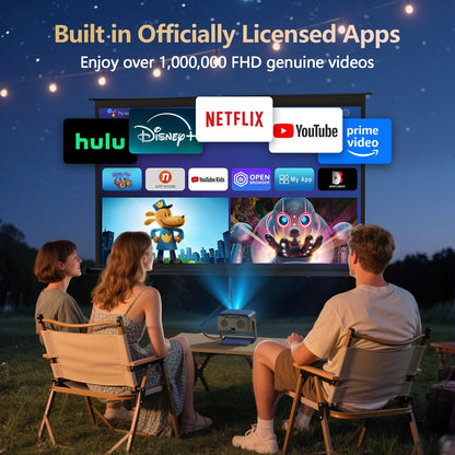 GO2 Short Throw 4K Outdoor Projector with Dolby Audio & Auto Keystone