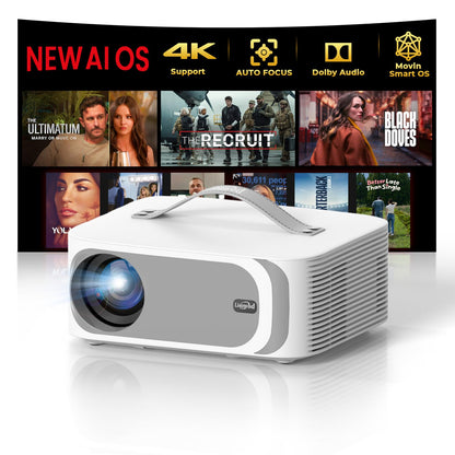 Lisowod 4K Smart Outdoor Projector with AI Auto Focus & Dolby Audio