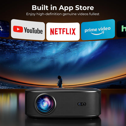 ELEPHAS 4K Projector 3000 ANSI Outdoor Smart Projector with WiFi & Bluetooth