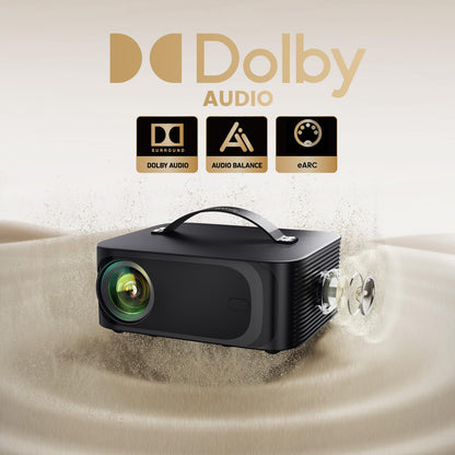 ONOAYO 4K Smart Outdoor Projector with Dolby Audio & Built-In Apps