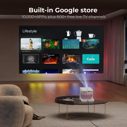 Sovboi 4K Smart Outdoor Projector with Google TV & Voice Control