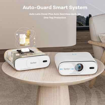 Sovboi 4K Projector with Google TV AI Voice Control & Auto Focus