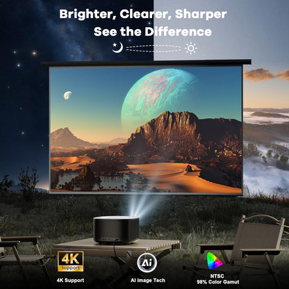 ONOAYO ONO5Pro 4K Smart Outdoor Projector with 60W Dolby Audio